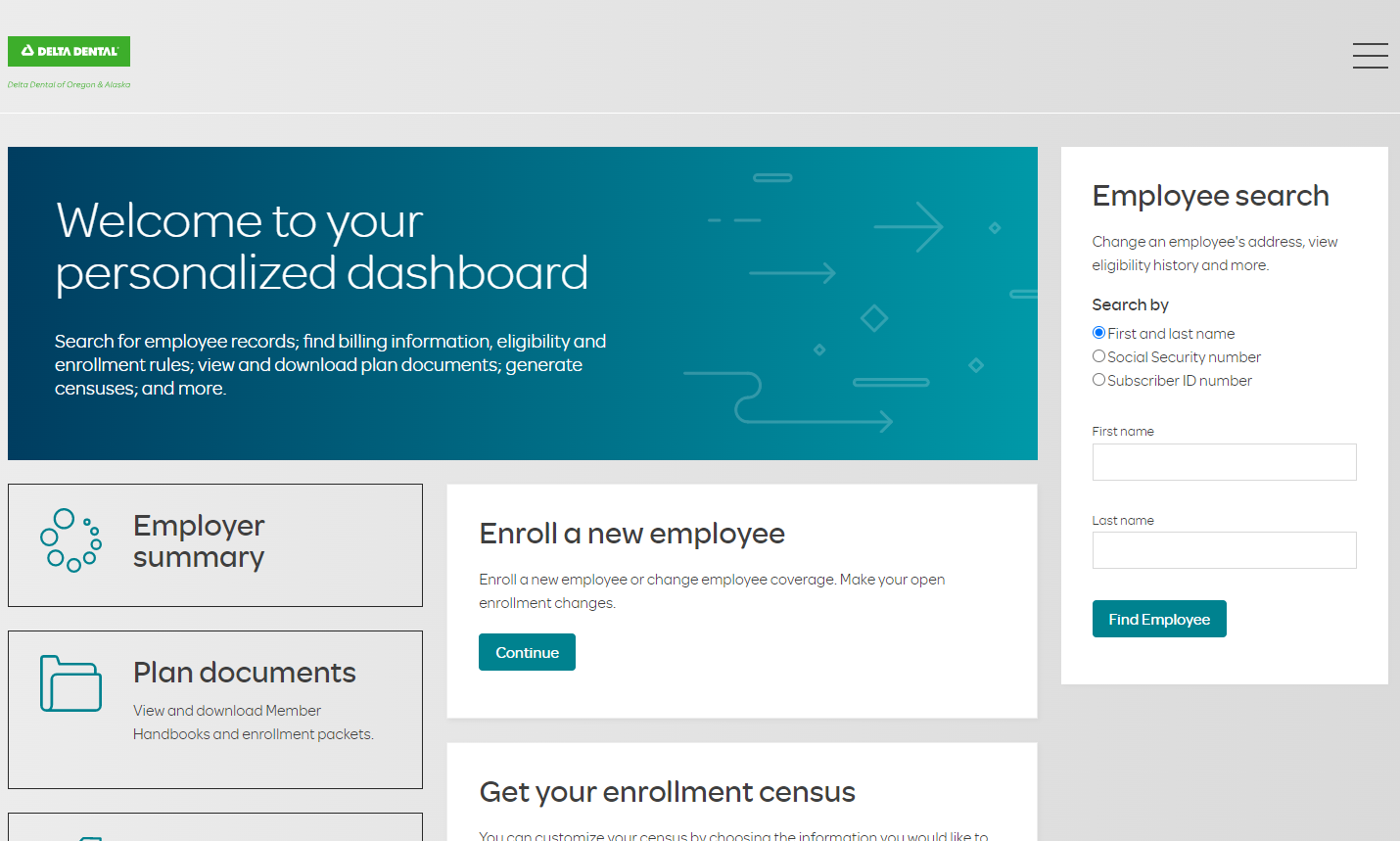 Employer Dashoard